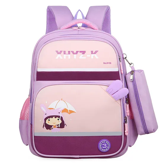 2024 Cartoon Children′s Backpack with Large Capacity Waterproof Breathable Student Backpack