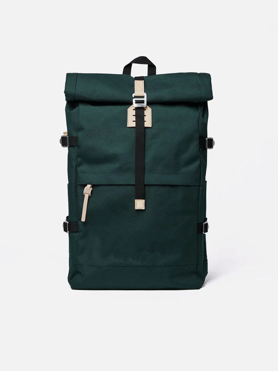 Roll Top Rucksack RPET Eco-Friendly Backpack with Laptop Compartment Leisure Bag Waterproof Backpack Knapsack