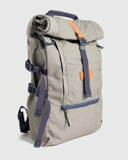 Fashion Expandable Roll Top Laptop Backpack Lightweight Daypack Backpack