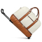 2024 New Custom Leather Travel Bags Gym Weekender Duffle Bag with Shoes Compartment
