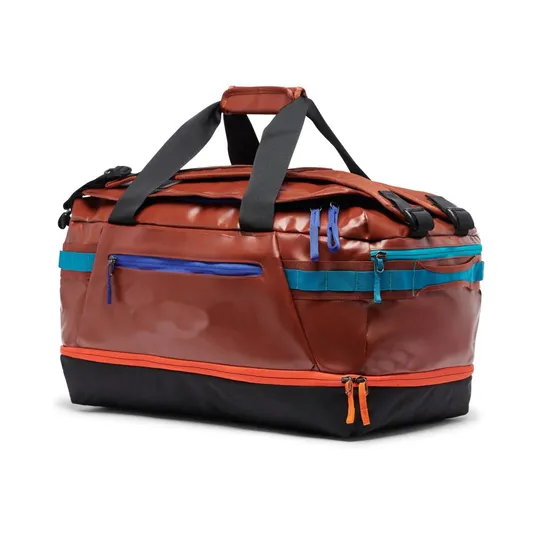 OEM Waterproof Allpa 50L Nylon Tarpaulin Men′s Weekender Travel Duffel Bag Backpack for Long Trip