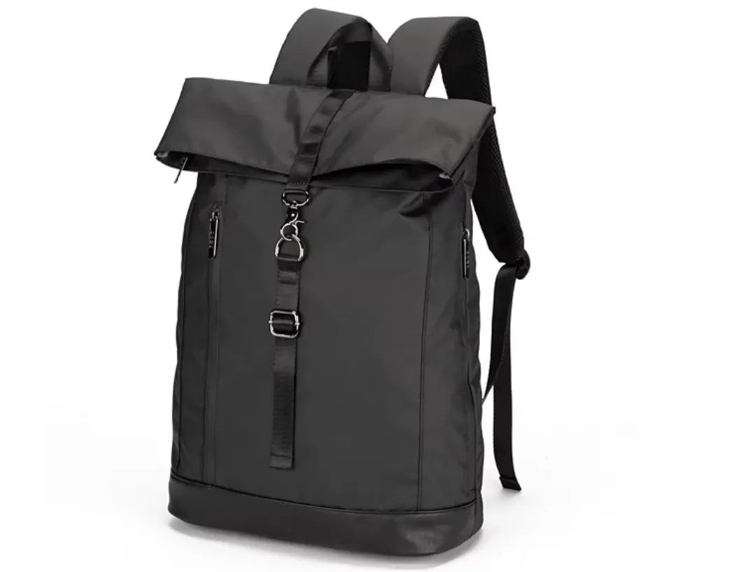 Custom Waterproof Unisex Travel Rolltop Backpack Laptop Roll Top Bag Convertible Casual Backpack