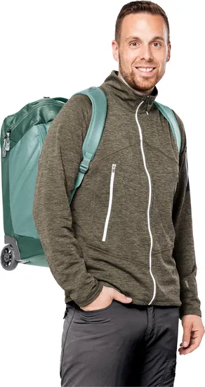 Large Capacity Roller Gear Bag Backpack with Replacement Wheels 1680d Nylon Rolling Backpack Luggage Travel Trolley Backpack