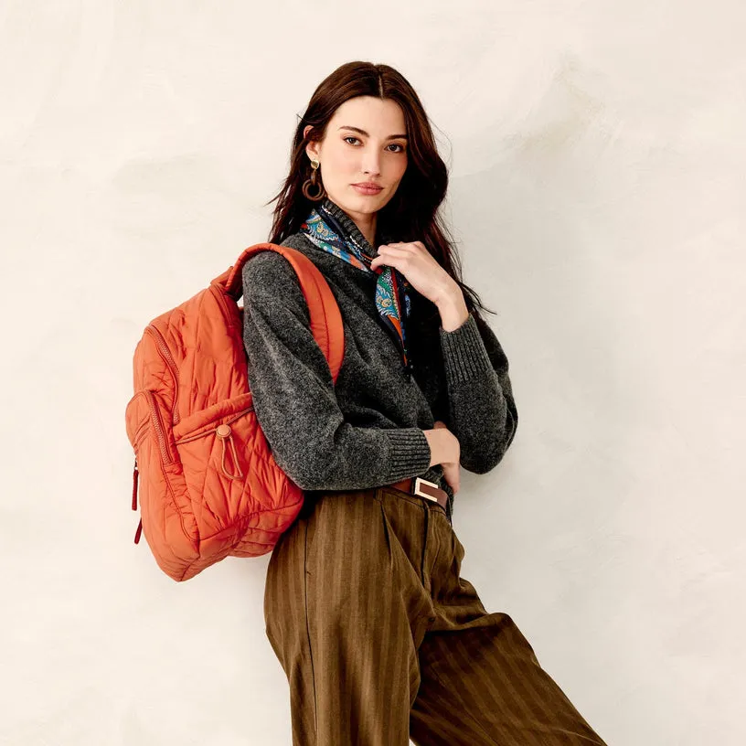Diamond Embroider Thread Cotton Backpack Unisex College Student Schoolbag Leisure Backpack