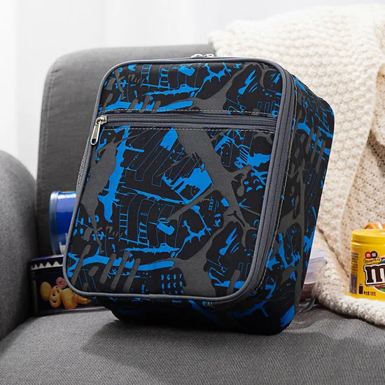 New Starry Oxford Cloth Lunch Bag Double Layer Is Good for School Easy to Carry Lunch Bag at Work
