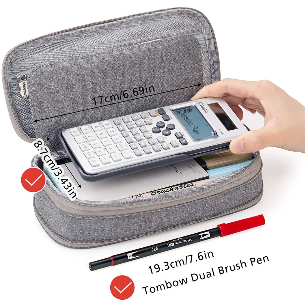 Zipper Stationery Organizer Bag Pencil Case Pen Pouch Bag for School Student