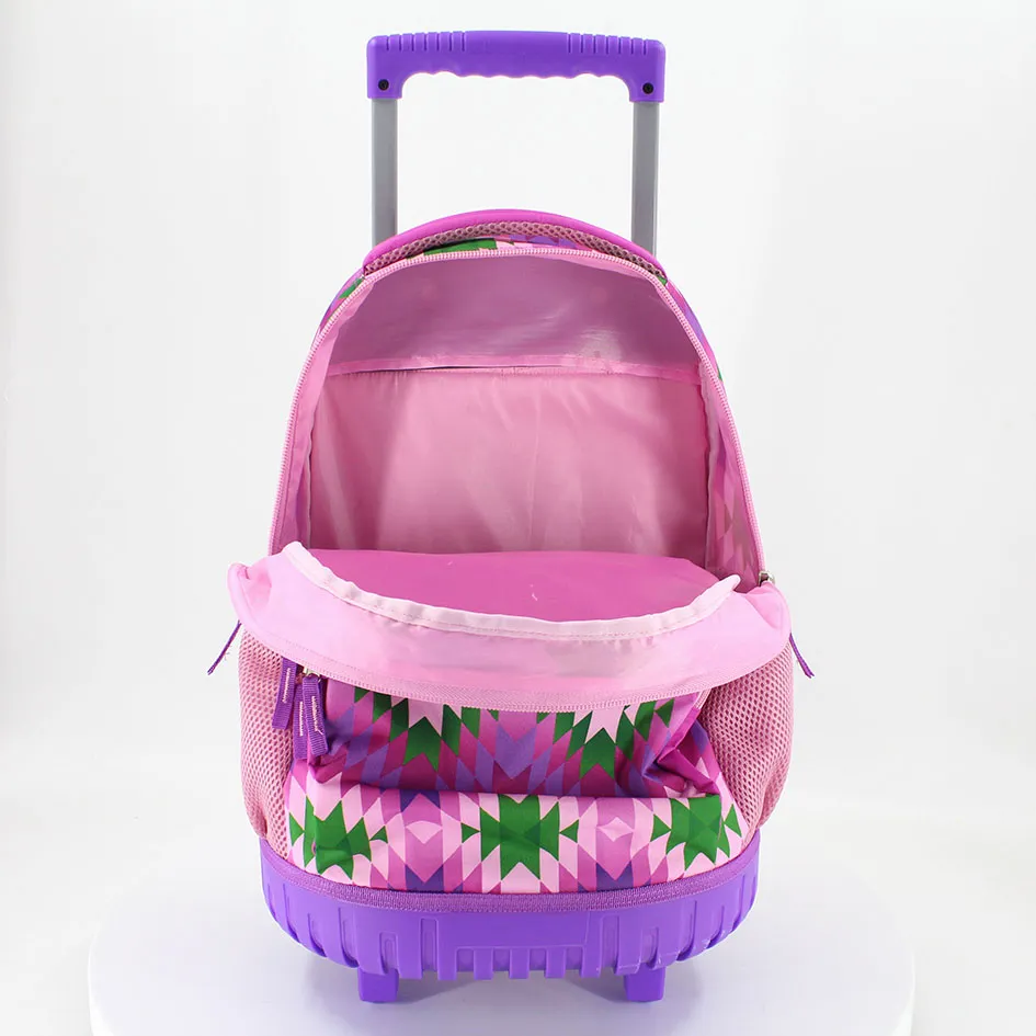 High Quality Fashion Printed Trolley Bag Multicolor Backpack OEM Printed Shopping Trolley Bag for Girls