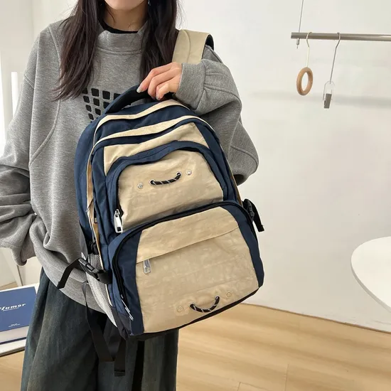 Retro Outdoor Sports Travel Backpack Junior High School High School Backpack
