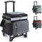 Customized Cooler Trolley Bag with Wheels Portable Camping Insulated Collapsible Wheels Rolling Bag