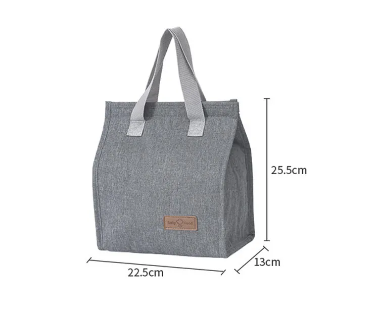 New Thermal Bento Picnic Bag Portable Oxford Cloth Lunch Cooler Bag Thermal Insulation Box for Student Worker