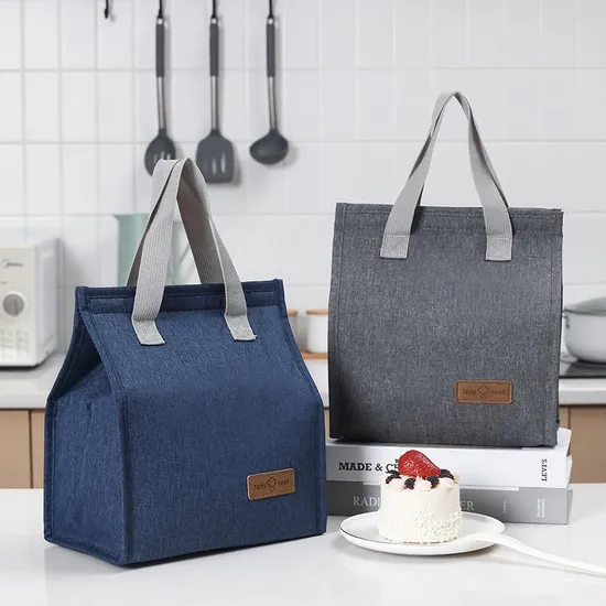 New Thermal Bento Picnic Bag Portable Oxford Cloth Lunch Cooler Bag Thermal Insulation Box for Student Worker