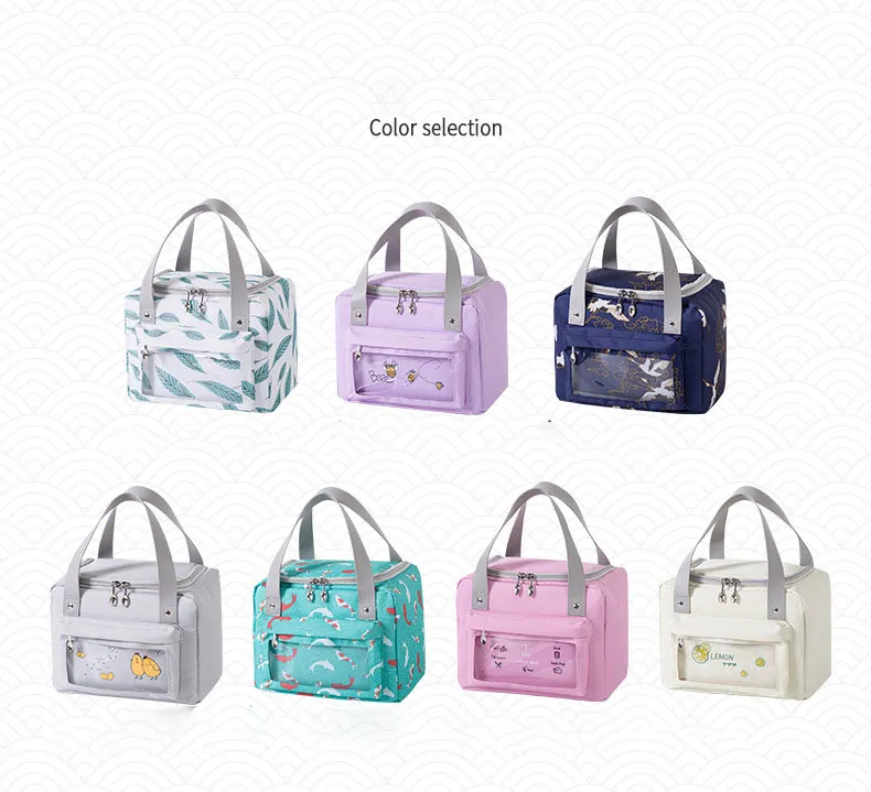 New Waterproof Meal Bento Thermal Insulation Bag Large Capacity Portable Outdoor Picnic Lunch Ice Box Bag for Hiking