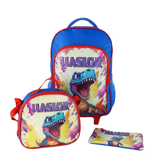 Fashionable Cartoon-Print Trolley Bags School Bags Con Ruedas Trolley of Backpack