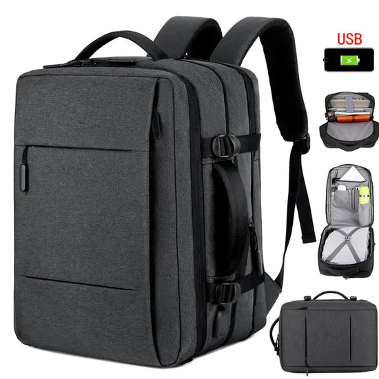 Travel Backpack Large Capacity Expandable USB Charging Anti Theft Smart Business Laptop Bagpack Business Arket Backpack
