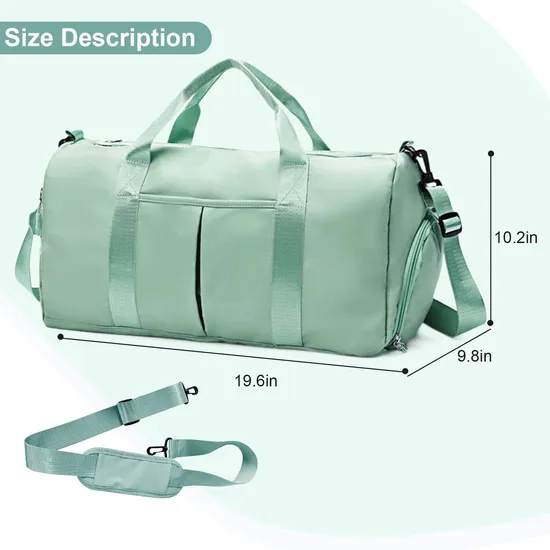 Outdoor Sports Unisex Beauty Luggage Waterproof Large Capacity Duffel Bag with Shoe Compartment Custom Gym Bag