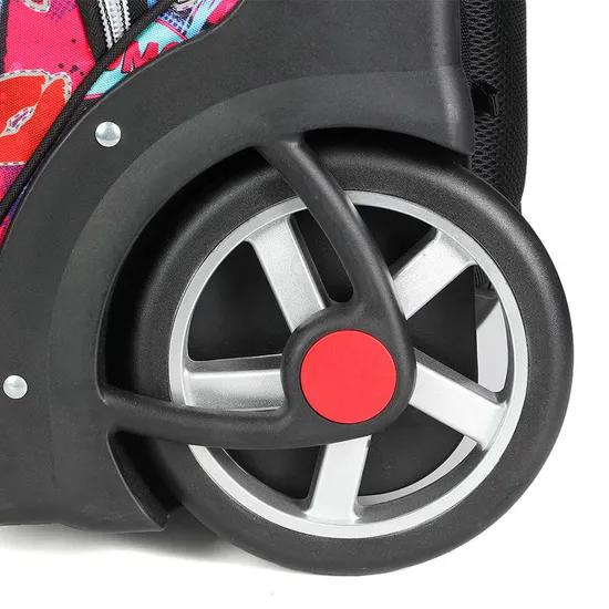 Kids Fashion School Wheels Backpack for Student School Trolley Bags
