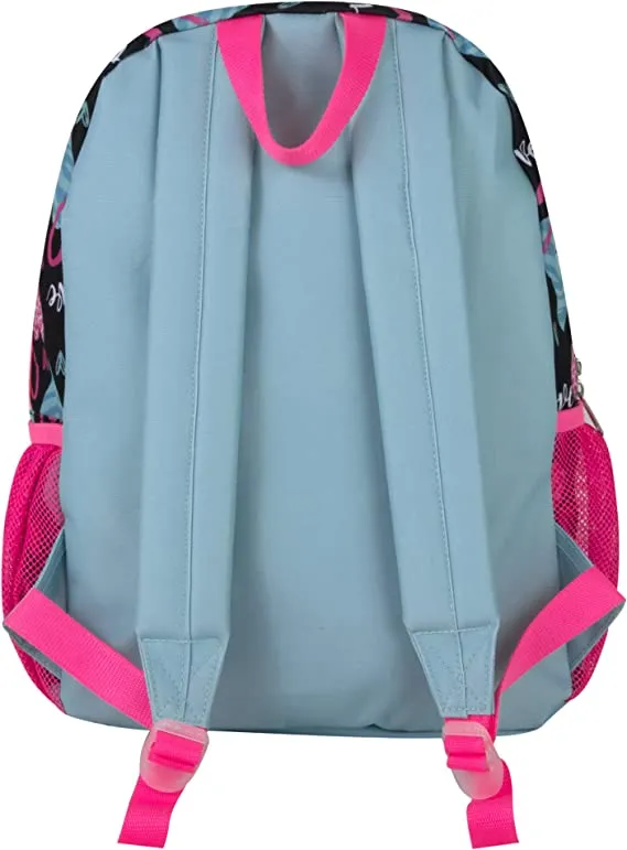 Lightweight Durable Leak-Resistant Bassic Girls&prime; Backpack with Lunch Bag Key Chain Pencil Case and Accessories