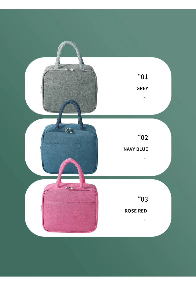 Custom School Breakmilk Food Picnic Delivery Office Warmer Bag Women Wholesale Stock Trendy Insulated Thermal Lunch Bag for Kids