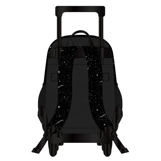 3 Piece Set School Backpack 600d PVC Boy′s Astronaut Cartoon Trolley School Bag Set