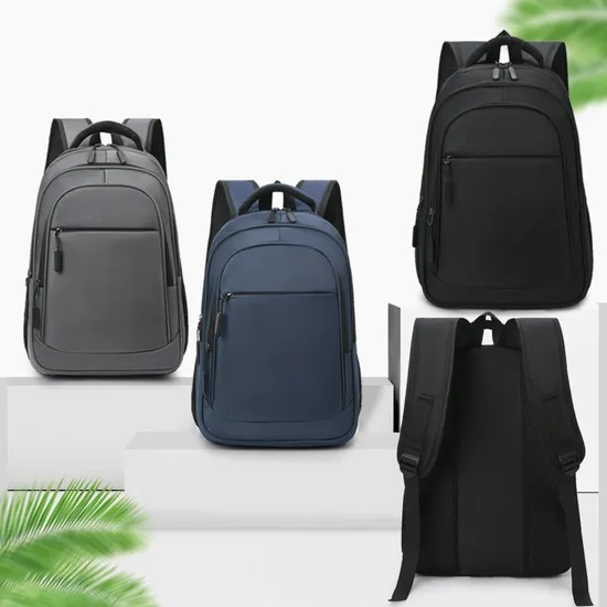 Bag USB Waterproof Mens Nylon Laptop Bag Travel Factory Wholesale Custom Logo Student Laptop Backpack