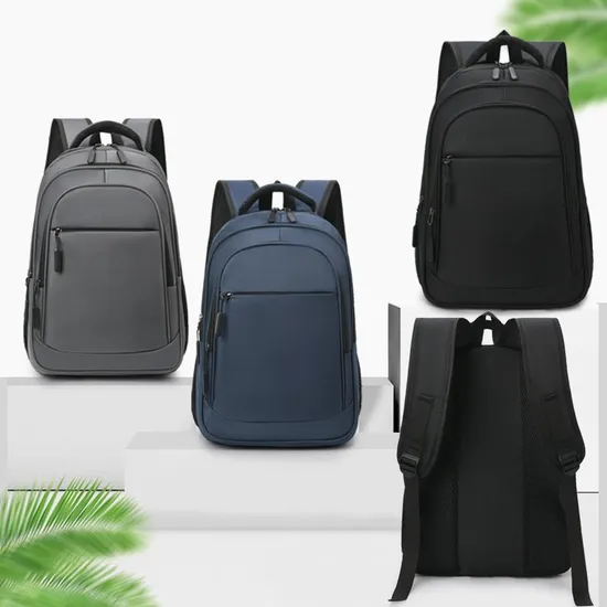 Bag USB Waterproof Mens Nylon Laptop Bag Travel Factory Wholesale Custom Logo Student Laptop Backpack