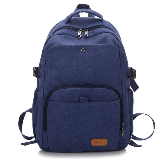 Retro Canvas Outdoor Backpack for Students Simple and Trendy Large Capacity Backpack