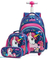 3PCS School Wheeled Bag Set with Lunch Box Trolley Wheeled Backpack