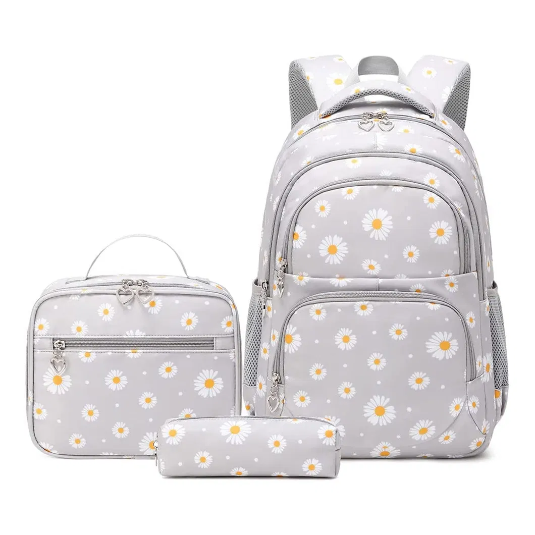 Daisy Prints Backpack Sets Kids Backpack for School Cute Girls Student Custom High Quality Travel Work School Backpack