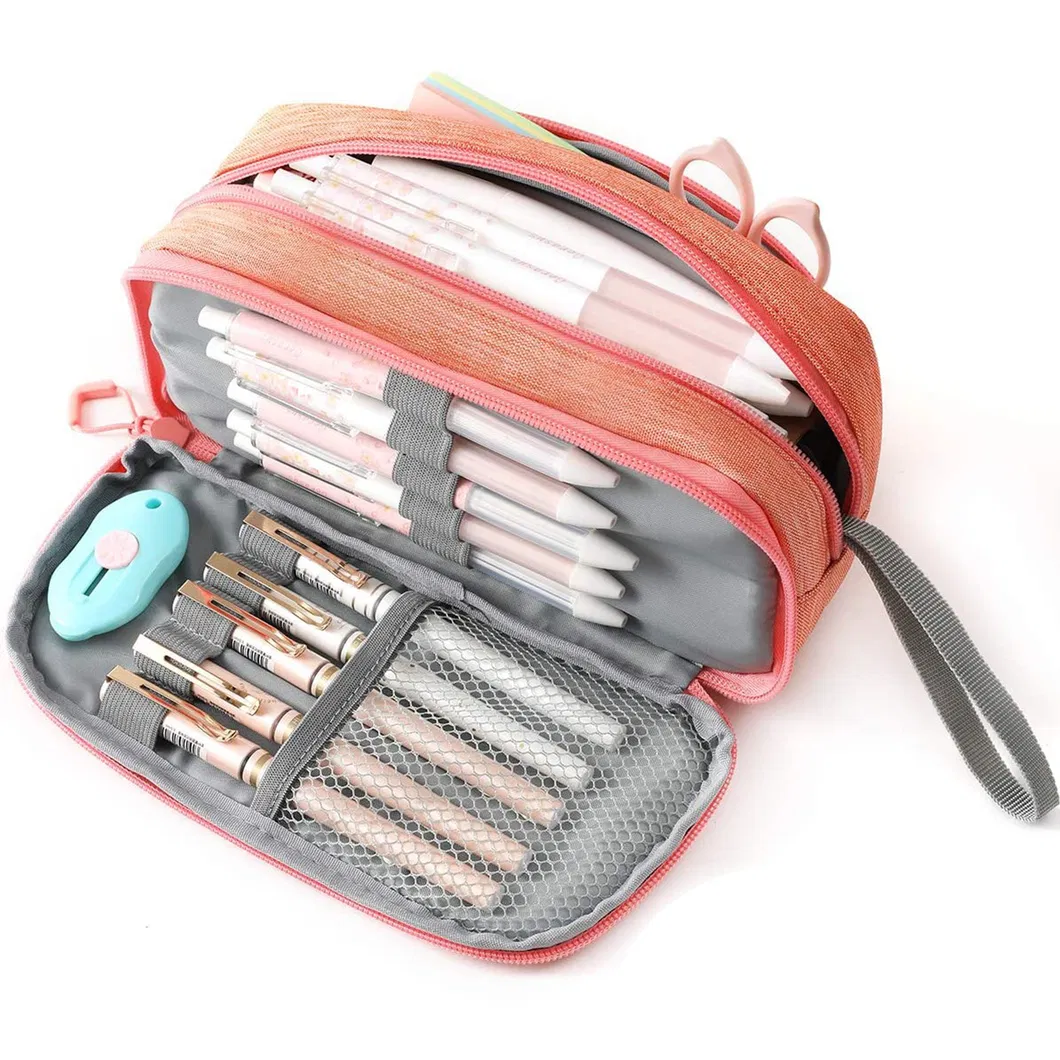 Waterproof Unisex Stationery Supplies Pencil Pouch High School Student Pencil Bag