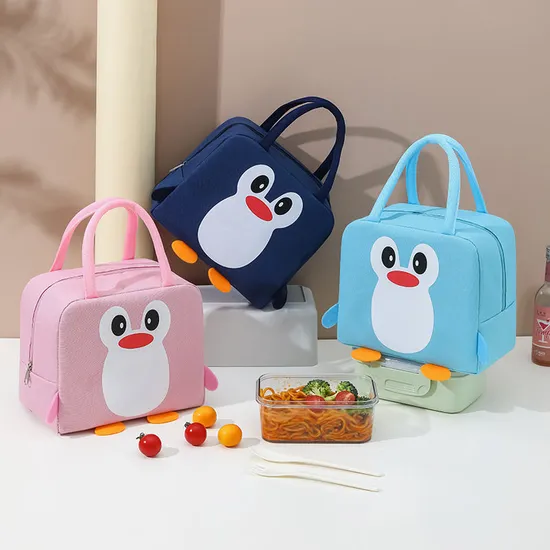 Fashionable Cute Cartoon School Kids Insulated Fitness Lunch Picnic Bag Custom Outdoor Reusable Breastmilk Lunch Cooler Bag Food