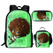 Black African Boy Designs 3PCS Backpag American Art Children Mochilas Schoolbag and Lunch Bag Set for Kids Backpack School Bags