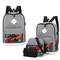 New Simple Large Capacity Backpack Business Leisure Computer Package Outdoor Travel Three-Piece Backpack