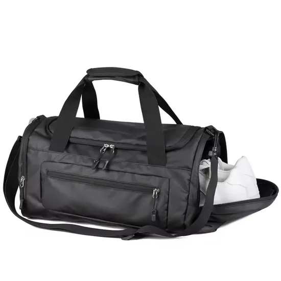 Custom Logo Waterproof Outdoor Sports Fitness Gym Duffle Bag Organizer Set Designer Luxury Luggage Travel Duffel Bag for Men and Women with Shoe Compartment