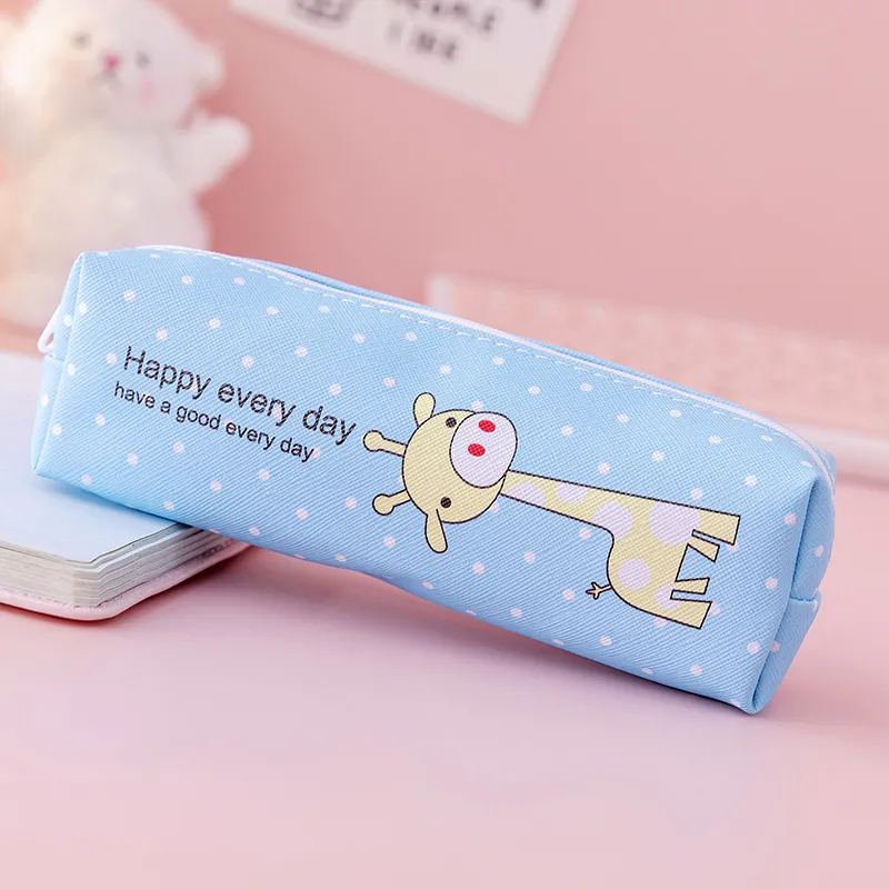 High Quality Polyester Fabric Cute Pencil Case Stationery Case for Kids