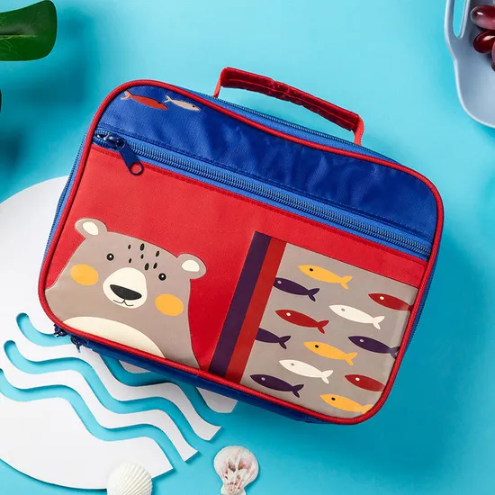 New Children′s Oxford Cloth Cartoon Customizable Lunch Bag Carry Handle for Easy Portability Cooler Bag