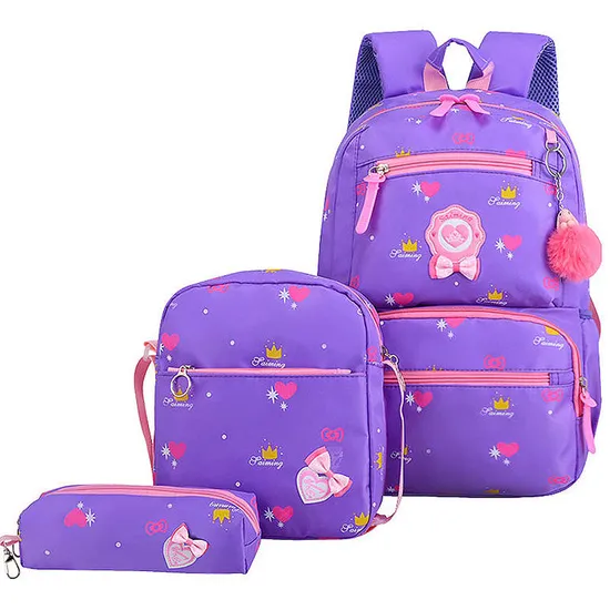 Children Travel Backpack Student Book Bag Set School Bags