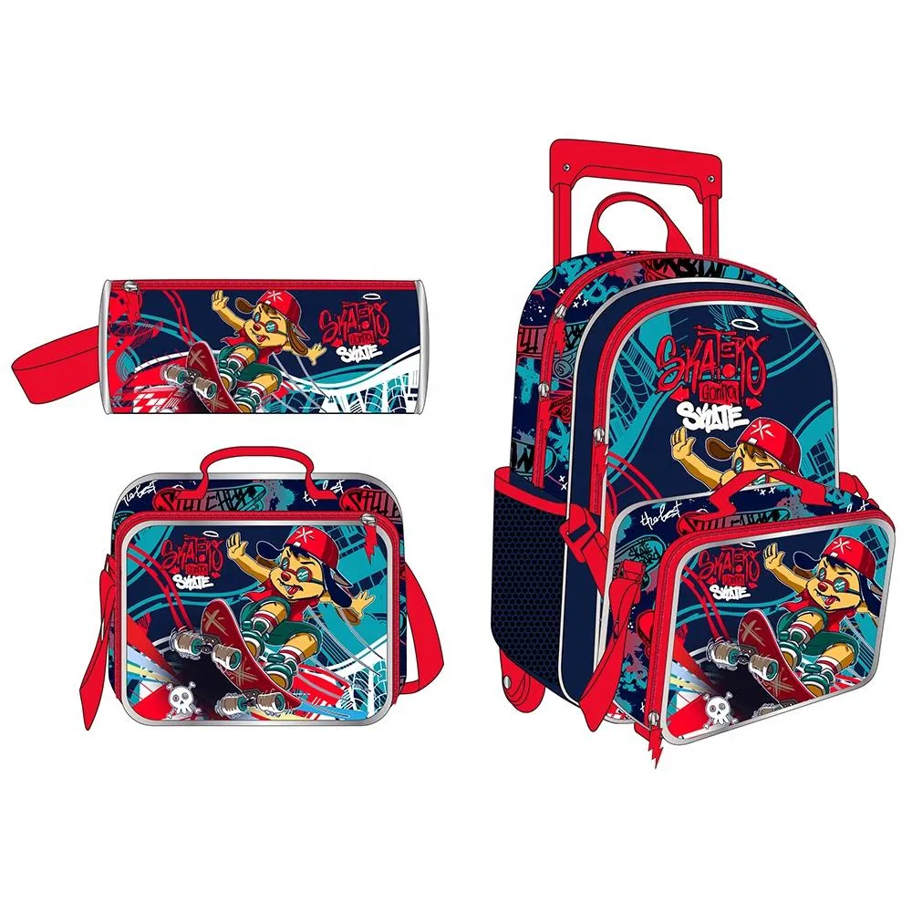 Custom Fashion Mochila Infantil Children Student Backpack High Quality Kids School Bag Set Trolley School Bag
