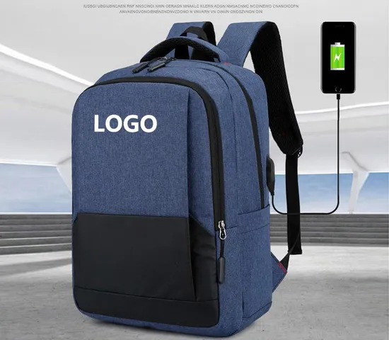 Men Woman Travelling USB Recharging 15.6 Inches Backbag Business Waterproof Laptop Backpack with USB