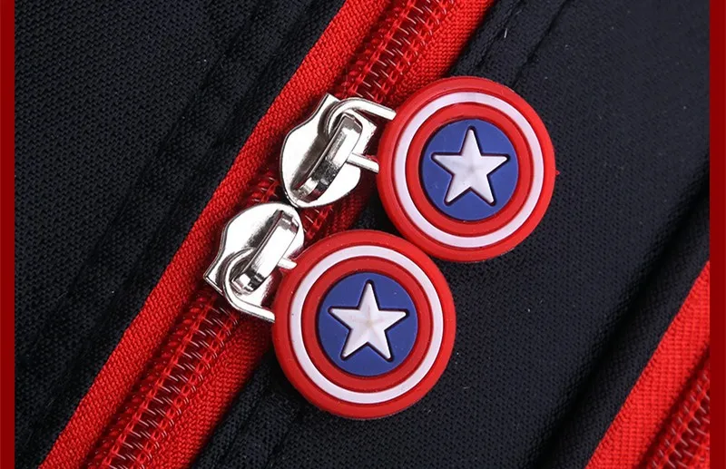 Captain America Detachable Carry-on Luggage Kids School Trolley Bags