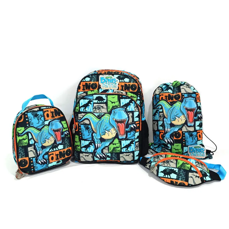 Large Capacity Dinosaur Design School Students Backpack Cute Cartoon Children School Bags for Boys