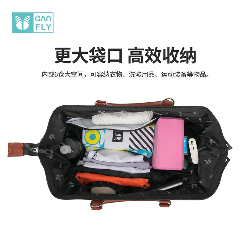 Large Capacity Single Shoulder Crossbody Luggage Bag Yoga Swimming Dry Wet Separation Bag