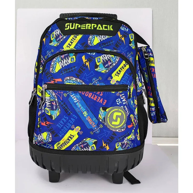 Factory Wholesale Waterproof Kids School Bag Set for Kids Wheels Trolley School Bags