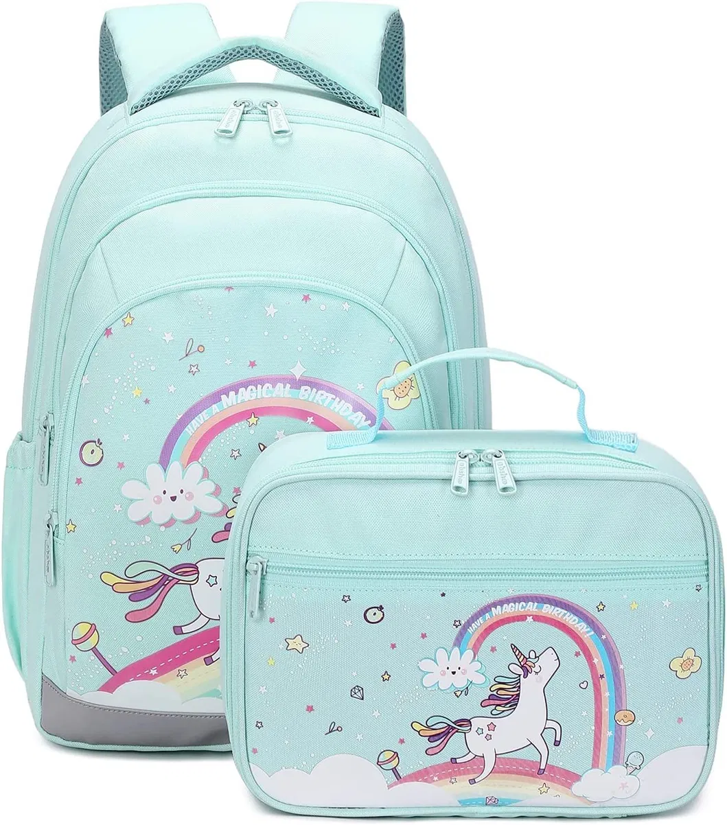 School Backpack Kids Set-with Lunch Bag &Cooler Bag Student Backpack