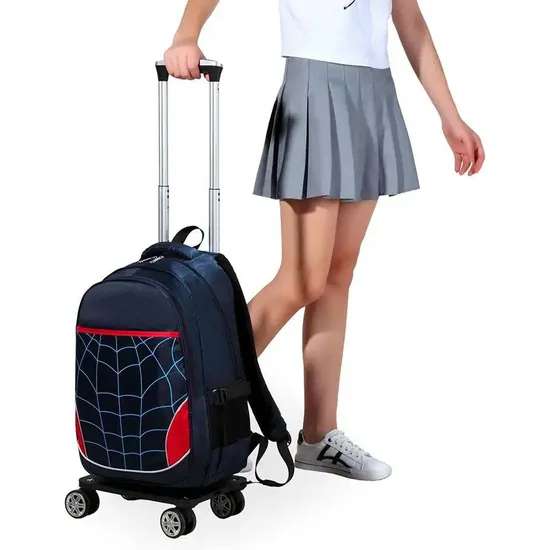 School Backpack and Lunch Bag Set with Toddler Backpack Rolling School Backpacks with Wheels Roller for Elementary Primary