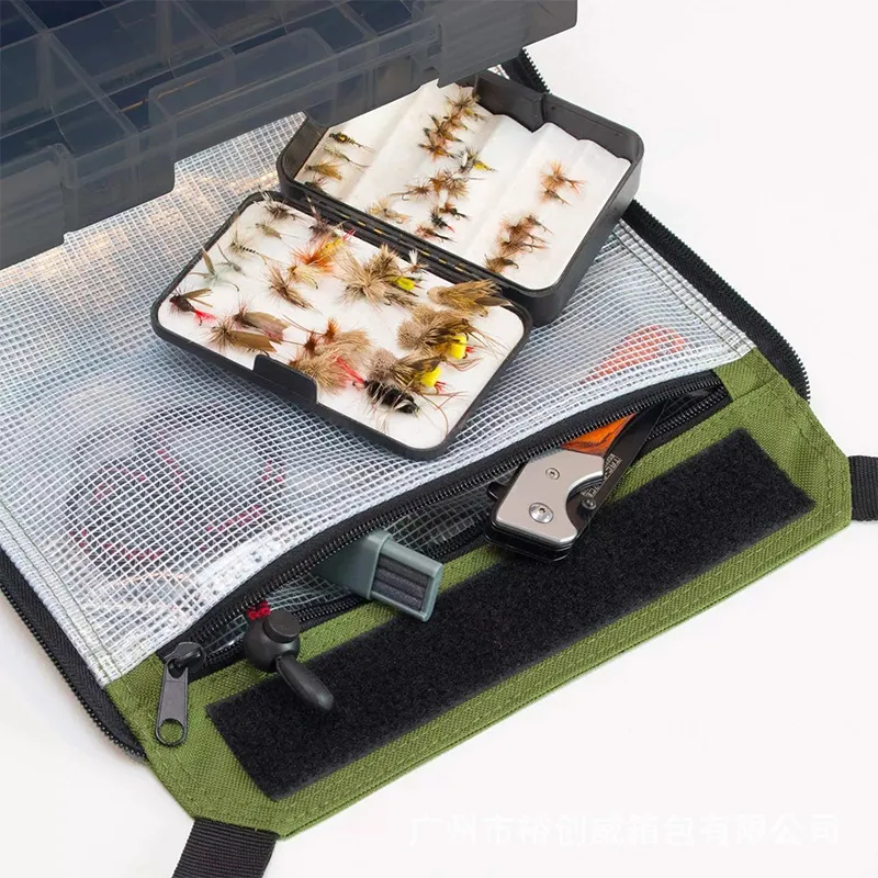 Customized Fishing Gear Pull Rod Support Bait Box Storage Tool Bag Multifunctional Sea Fishing Gear Trolley Bag