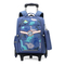 Elementary School Students Trolley Schoolbags Lightweight Towable and Detachable Two-Purpose Trolley Schoolbag