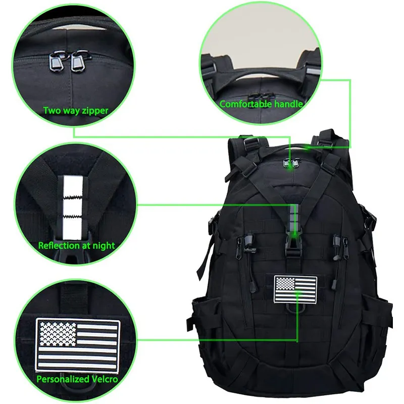 New Tactical Backpack Hiking Multi Functional Outdoor Camping Travel Backpack