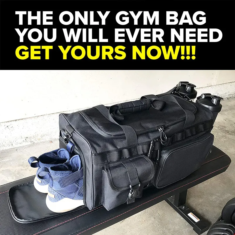 Customized Large-Capacity Outdoor Yoga Gym Sports Tactical Style Camouflage Wet Dry Separation Luggage Bag