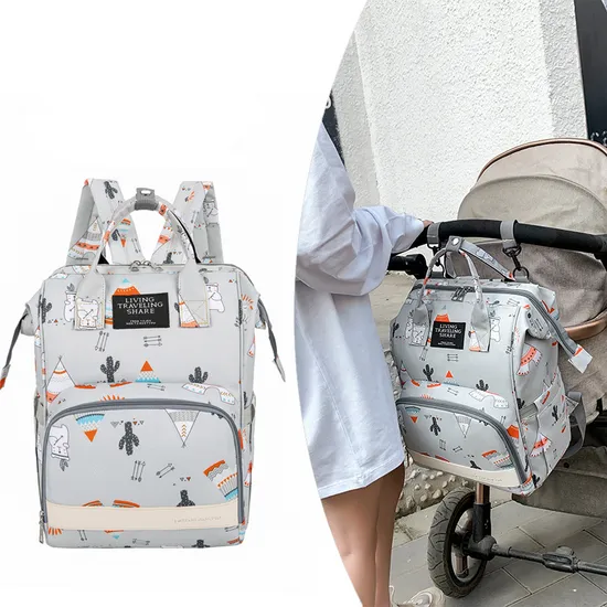 2024 New Mommy Bag for Mothers and Babies Fashion Handheld Large Capacity Diaper Backpack