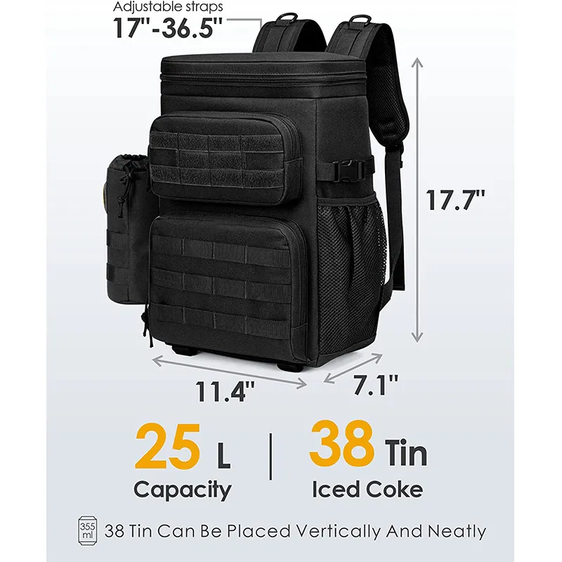 Factory Customized Outdoor Camping High-Capacity Tactical Ice Cooler Backpack